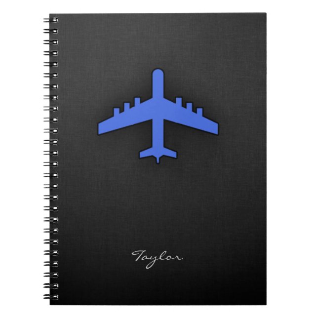 Cuaderno Avión azul real (Frente)