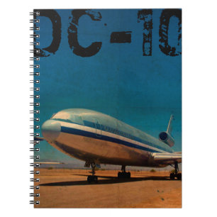 Cuaderno Avión DC10 de épocaPortátil