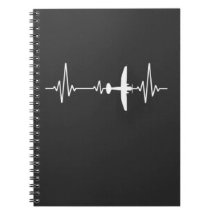 Cuaderno Avión de aviación piloto Guay Heartbeat