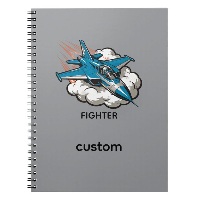 Cuaderno Avión de combate supersónico (Frente)