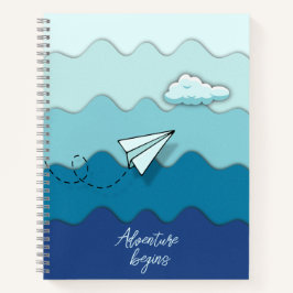 Cuaderno Avión de papel | Comienzo de la aventura | Su viaj