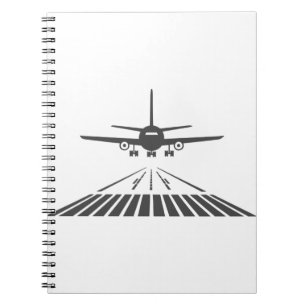 Cuaderno Avión despegando del Ilustracion Runway