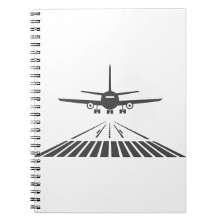 Cuaderno Avión despegando del Ilustracion Runway