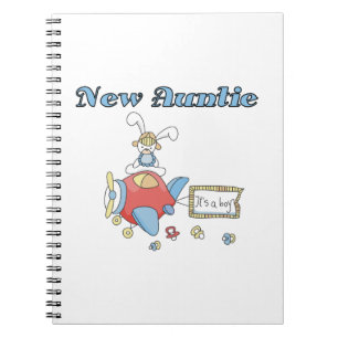 Cuaderno Avión Nueva tía de camisetas y regalos de niños