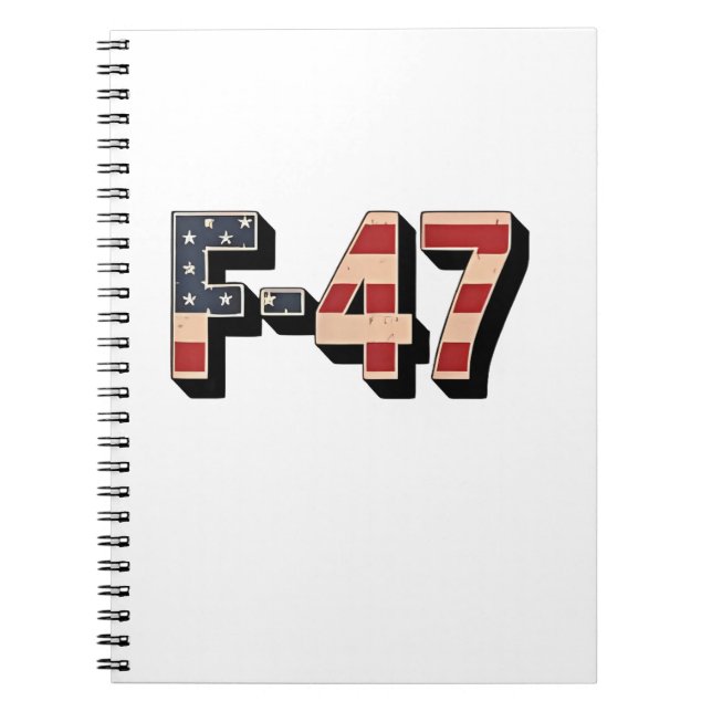 Cuaderno Avión oficial F47 Maga Fighter Jet F-47 Jet Fighte (Frente)