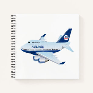 Cuaderno avión personalizado