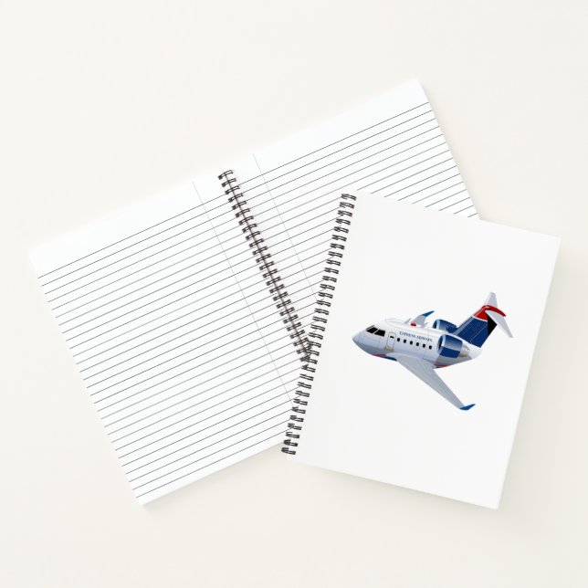 Cuaderno avión personalizado (Interior)