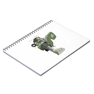 Cuaderno avión retro personalizado