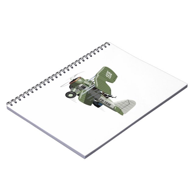 Cuaderno avión retro personalizado (Lado Izquierdo)