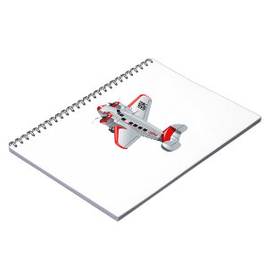 Cuaderno avión retro personalizado