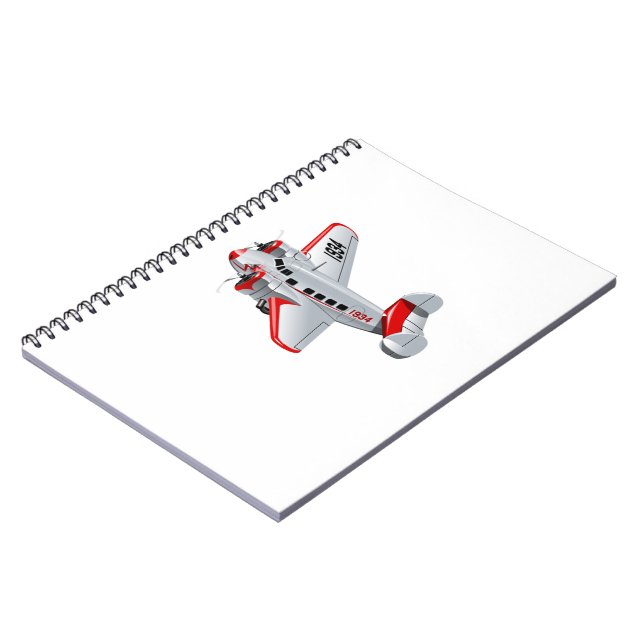Cuaderno avión retro personalizado (Lado Izquierdo)
