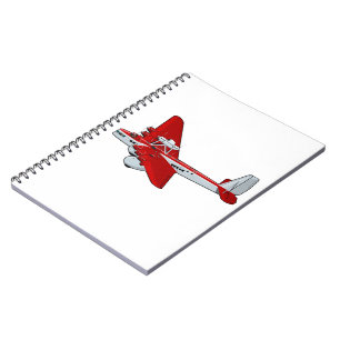 Cuaderno avión retro personalizado