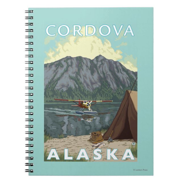 Cuaderno Avión y pesca de Bush - Córdova, Alaska (Frente)