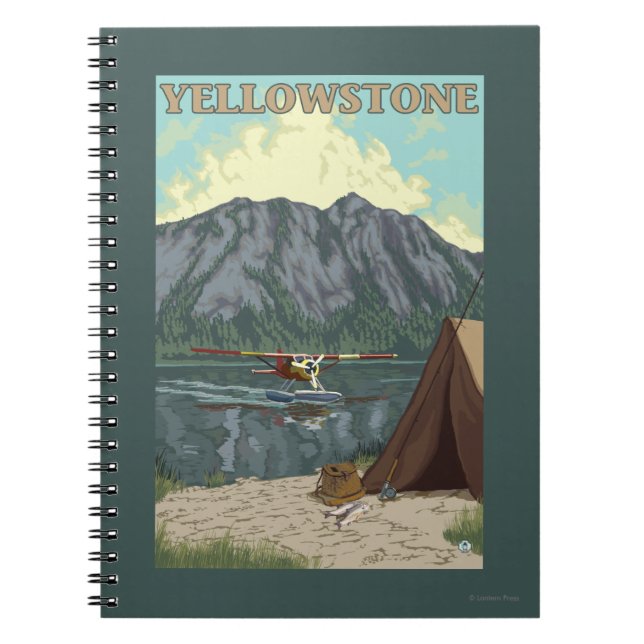 Cuaderno Avión y pesca de Bush - Nacional de Yellowstone (Frente)