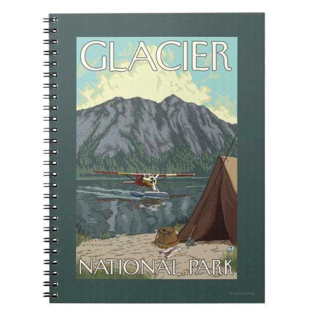 Cuaderno Avión y pesca de Bush - Parque Nacional Glacier, M (Frente)