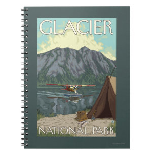 Cuaderno Avión y pesca de Bush - Parque Nacional Glacier, M
