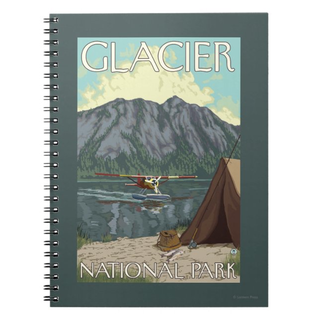 Cuaderno Avión y pesca de Bush - Parque Nacional Glacier, M (Frente)
