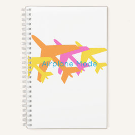 Cuaderno Aviones Aeronave Modo naranja amarillo rosa Divers