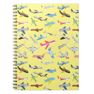 Cuaderno Aviones en amarillo