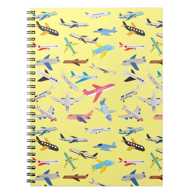 Cuaderno Aviones en amarillo (Frente)