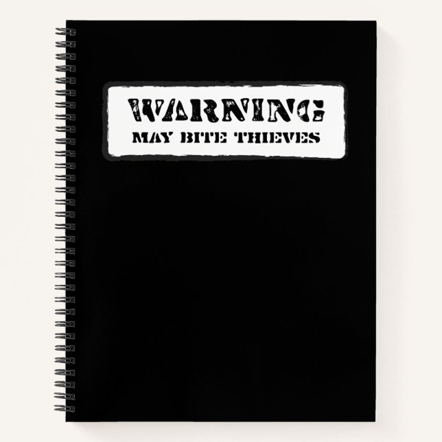 Cuaderno Aviso: May Bite Thieves (Anverso)