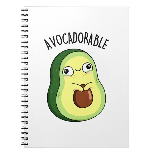 Cuaderno Avoc adorable Funny Aguacate Pun (Frente)