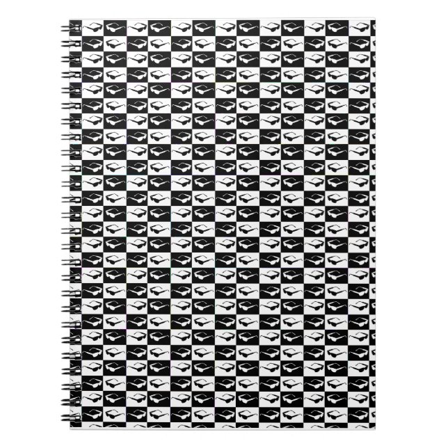 Cuaderno Awesome Eighties Mod Sunglasses Checkers (Frente)