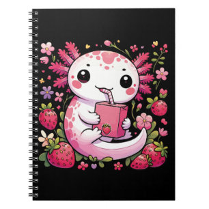 Cuaderno Axolotl Bebe Fresa Japonesa