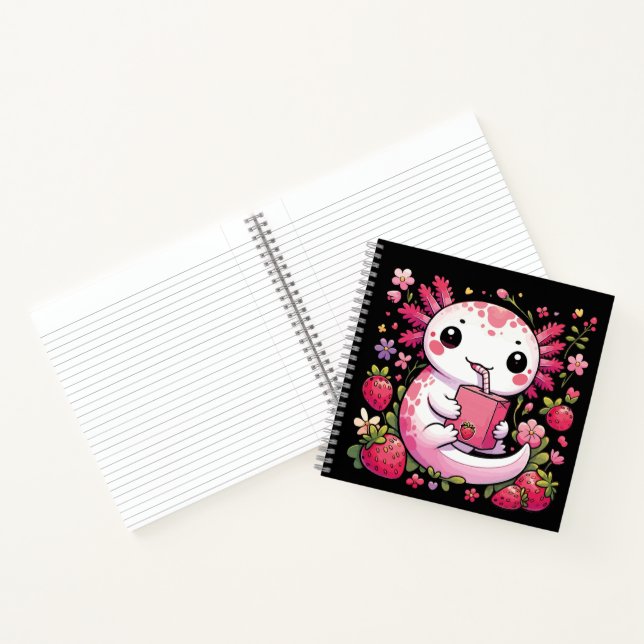 Cuaderno Axolotl Bebe Fresa Japonesa (Interior)