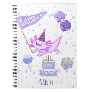 Cuaderno Axolotl birthday