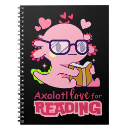 Cuaderno Axolotl Love for Leading Cute Black
