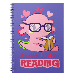 Cuaderno Axolotl Love for Leading Cute Purple