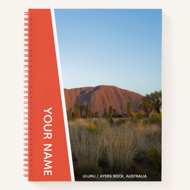 Cuaderno Ayers Rock, Uluru, Outback Australia, Red Notebook (Anverso)