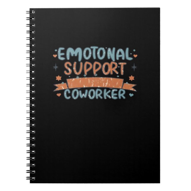 Cuaderno Ayuda emocional Coworker Funny y Classic (Frente)
