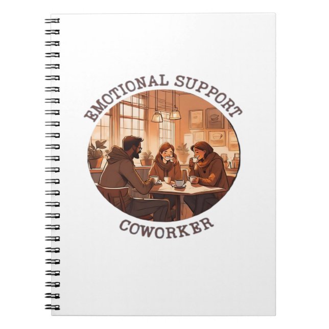 Cuaderno Ayuda emocional Coworker Whimsical Office Ally Cla (Frente)
