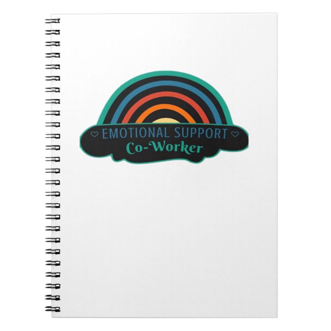 Cuaderno Ayuda emocional Coworker Work Bestie Blue Classic (Frente)