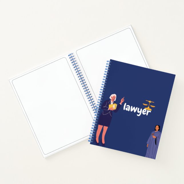 cuaderno , azul, abogado (Interior)