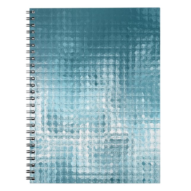 Cuaderno Azul abstracto elegante: hermoso fondo (Frente)