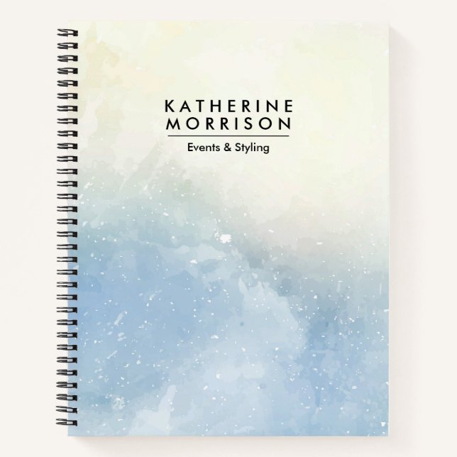 Cuaderno Azul acuático (Anverso)