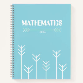 Cuaderno azul adorable