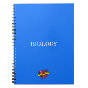 Cuaderno azul Angelina Heart