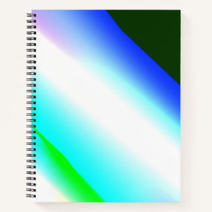 Cuaderno Azul arcoiris de textura abstracta patrón arte t