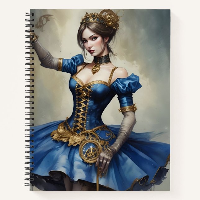 Cuaderno Azul Celeste Mecánico (Anverso)