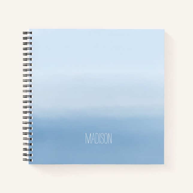 Cuaderno Azul cielo acuático (Anverso)