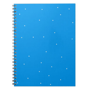 Cuaderno Azul con accesorios de puntos blancos para el pers