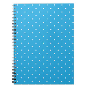 Cuaderno Azul con Lunares Blancos