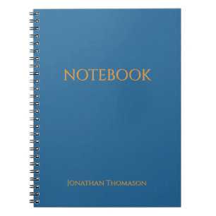 Cuaderno Azul con Nombre Personalizado