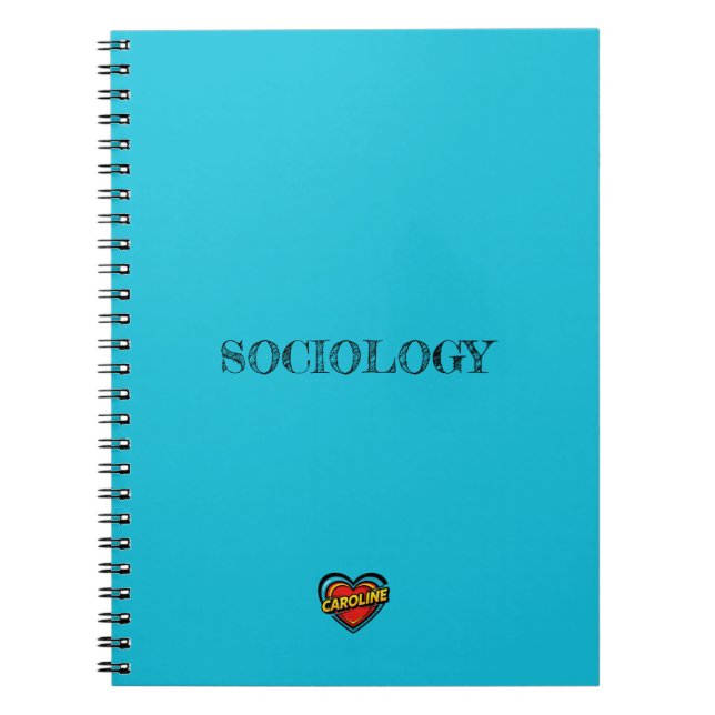 Cuaderno Azul Corazón de Caroline (Frente)
