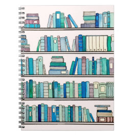 Cuaderno azul de la biblioteca