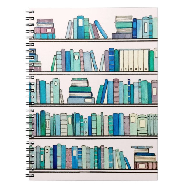 Cuaderno azul de la biblioteca (Frente)